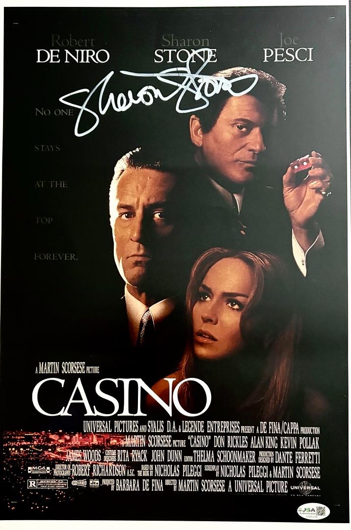 Sharon Stone signed 11x17 (Casino) - JSA COA